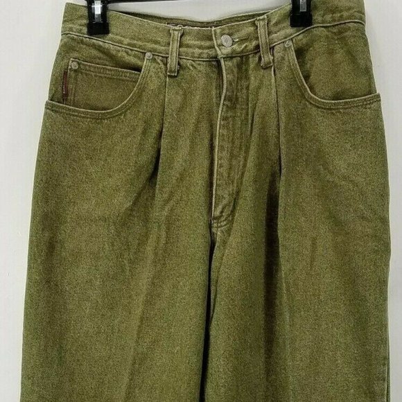 Corniche Denim - Corniche Womens 28 Green Denim Jeans High Rise EUC